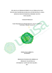 pelaksanaan program perencanaan persalinan dan pencegahan