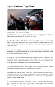Sejarah Islam di Cape Town