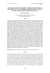 pengaruh bahan elektroda terhadap kelistrikan belimbing wuluh