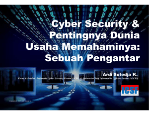 TOPIK 3 : Mengapa Cyber Security Sangat Penting Bagi