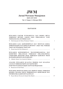 JURNAL WAWASAN MANAJEMEN Vol. 2 No. 1.indd