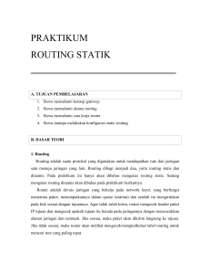 PRAKTIKUM Statik Routing