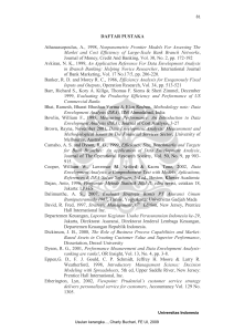 DAFTAR PUSTAKA Athanassopoulus, A., 1998, Nonparametric