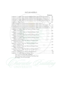 DAFTAR LAMPIRAN Halaman Lampiran 1 Lembar Observasi