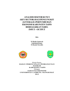 analisis sektor kunci - Universitas Lambung Mangkurat