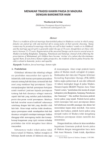 menakar tradisi kawin paksa di madura dengan barometer ham