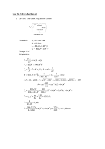 Soal RL-2 : Daya Sumber AC π π ω θ ω ω θ θ