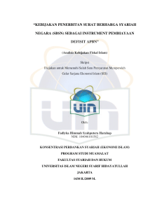 kebijakan penerbitan surat berharga syariah negara (sbsn) sebagai
