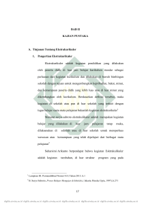 BAB II KAJIAN PUSTAKA A. Tinjauan Tentang Ekstrakurikuler 1