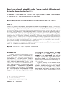 Peran Endonuclease-G sebagai Biomarker