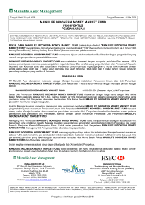 manulife indonesia money market fund prospektus