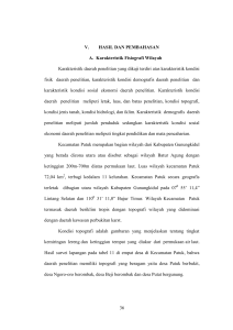 36 V. HASIL DAN PEMBAHASAN A. Karakteristik