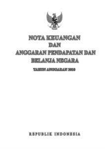 Nota Keuangan dan APBN 2010 - Direktorat Jenderal Anggaran