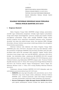 roadmap reformasi birokrasi badan pengawas - JDIH