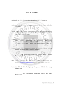 DAFTAR PUSTAKA Adiningsih, Sri, 1999, Ekonomi Mikro