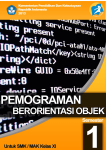 emrograman berorientasi objek - Laman Sumber Belajar Direktorat