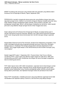 NCB Interpol Indonesia - "Money Laundering" dan Dana Teroris