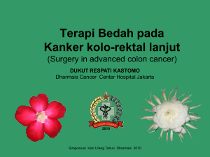 Terapi Bedah pada Kanker kolo-rektal lanjut