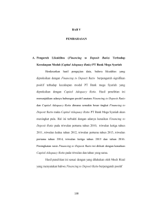 BAB V PEMBAHASAN A. Pengaruh Likuiditas ( Financing to Deposit