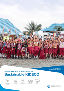 Sustainable KIDECO - SRA | Sustainability Reporting Award