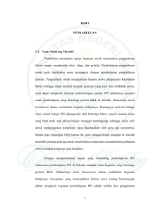 BAB I PENDAHULUAN 1.1. Latar belakang Masalah Pendidikan