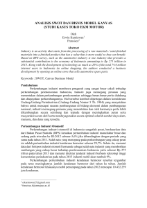 analisis swot dan bisnis model kanvas (studi kasus - E