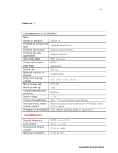 Characteristics ATV12H075M2 Main Range of product Altivar 12