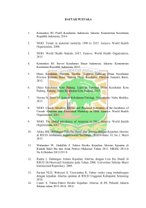 DAFTAR PUSTAKA 1. Kemenkes RI. Profil Kesehatan Indonesia