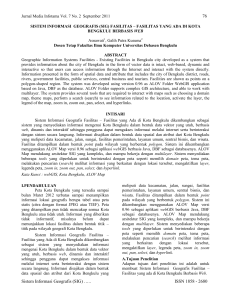 76 Sistem Informasi Geografis (SIG) ….. ISSN 1858 - 2680