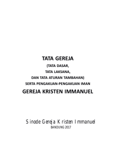 TATA GEREJA 2017_final.cdr - Sinode Gereja Kristen Immanuel