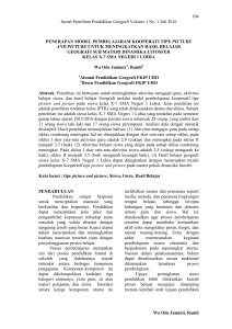 104 Jurnal Penelitian Pendidikan Geografi Volume 1