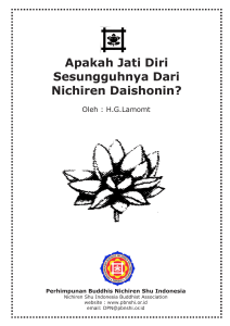 Apakah Jati Diri Sesungguhnya Dari Nichiren Daishonin?