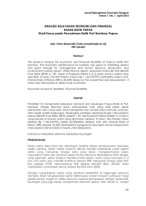 65 ANALISIS KELAYAKAN EKONOMI DAN