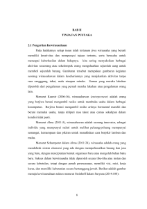 6 BAB II TINJAUAN PUSTAKA 2.1 Pengertian Kewirausahaan Pada