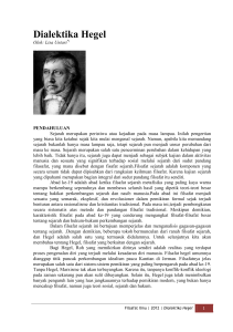 Dialektika Hegel - Afid Burhanuddin
