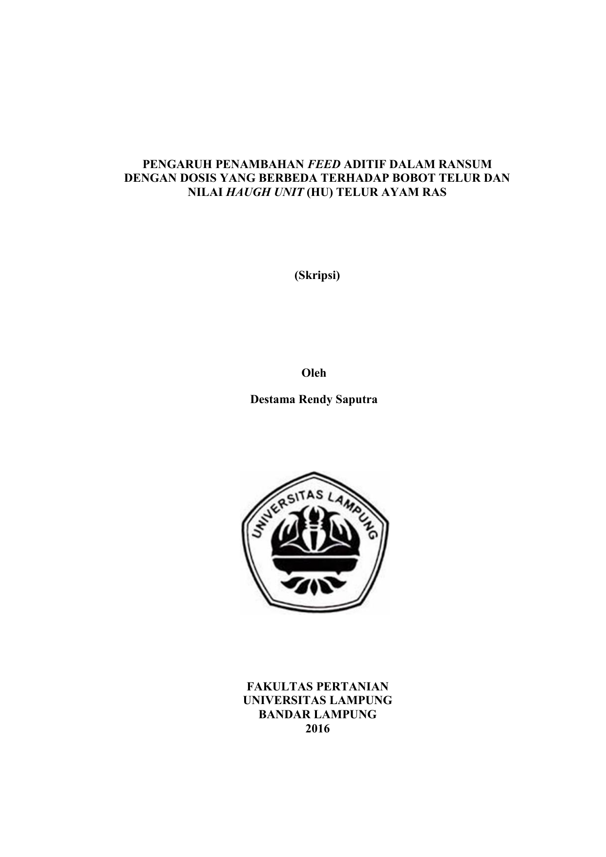 repository thesis ugm