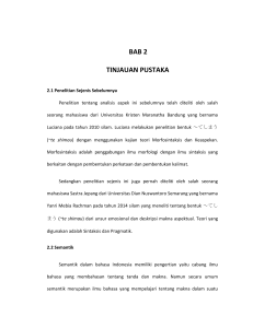 bab 2 tinjauan pustaka - Universitas Dian Nuswantoro