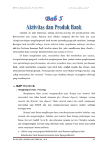 Aktivitas dan Produk Bank