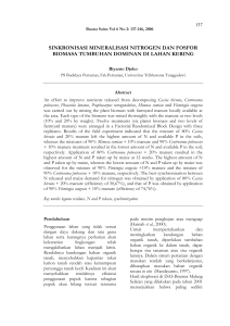 sinkronisasi mineralisasi nitrogen dan fosfor biomasa tumbuhan