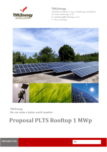 Proposal PLTS Rooftop 1 MWp