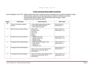 pokok bahasan manajemen keuangan