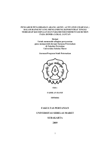 fakultas pertanian universitas sebelas maret surakarta 2009