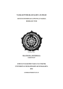 makalah tugas akhir - Universitas Muhammadiyah Surakarta