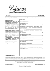 Educare Vol 4, No. 2.doc Vol. 4, No. 2 Februari 2007 - Jurnal