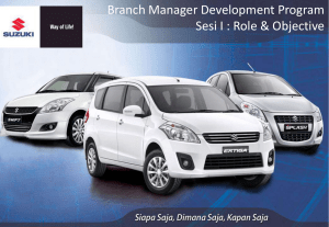 Service Operation Standard - e-Learning :: Suzuki Indomobil Sales
