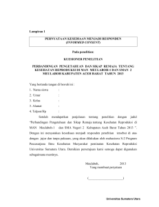 INFORMED CONSENT - Universitas Sumatera Utara