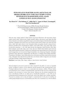 pemanfaatan bakteri asam laktat dalam proses pembuatan tahu dan