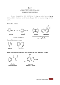 bab ix aromatisitas, benzena, dan benzena tersubstitusi