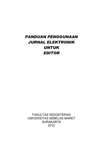 panduan penggunaan jurnal elektronik untuk editor