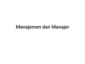Manajemen dan Manajer - UIGM | Login Student